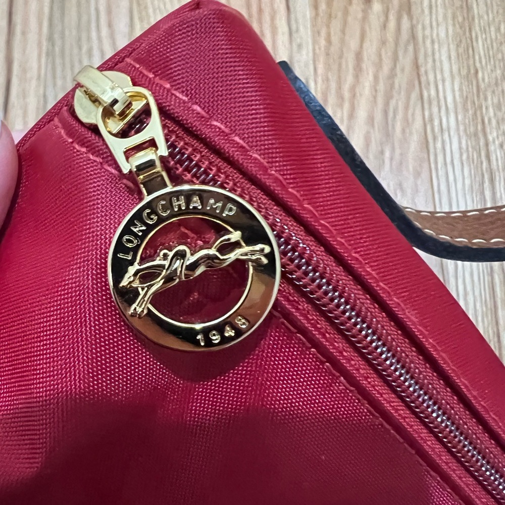 Longchamp red pouch